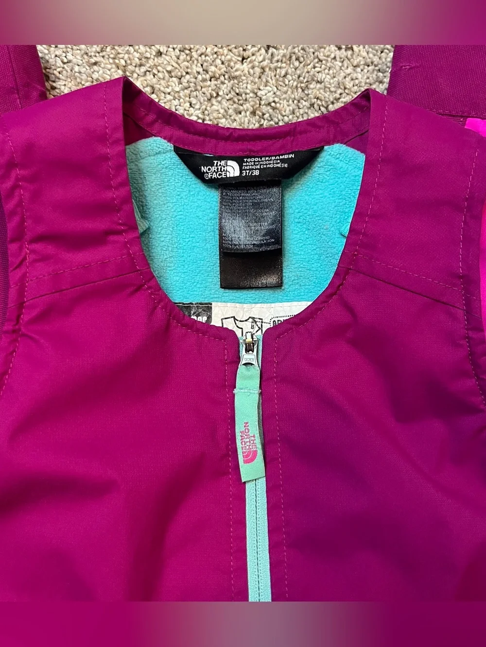 3T North Face DryVent Insulated Snow Bib Overalls - Picture 5 of 8